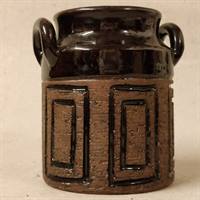 brun keramik krukke laholm svensk retro